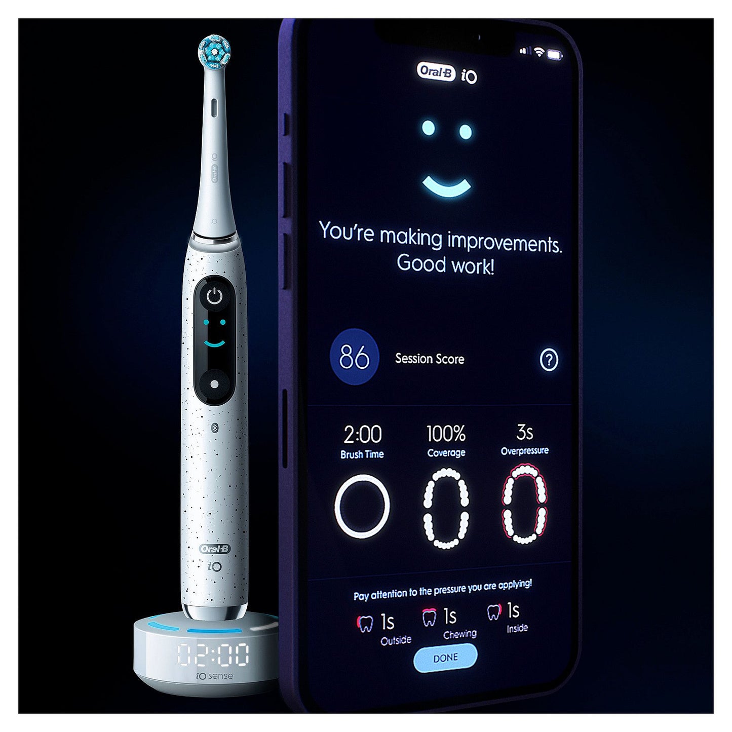 iO™ SERIES 10 E-Toothbrush - White